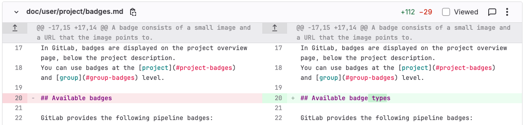 Changes · Merge requests · Project · User · Help · GitLab