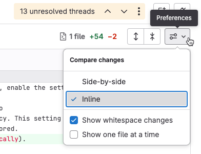Changes · Merge requests · Project · User · Help · GitLab